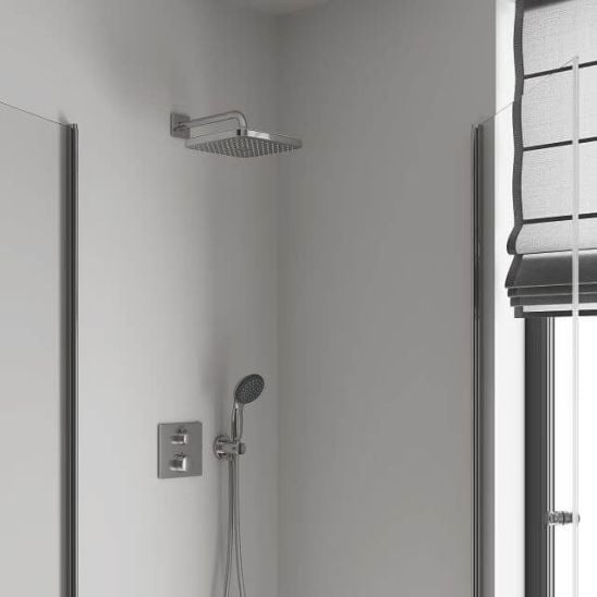 Set baterie cadă-duș Grohe Start Flow 29117000, cap de duș Grohe Vitalio Comfort 26695000, 27851000, 26962001, 2639710E, 28741002