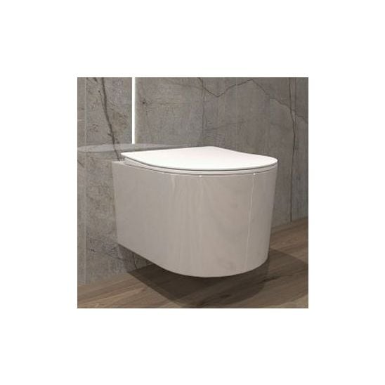 Set vas WC cu capac soft-close LaVita Loso 5908211492469, cadru încastrat Tece Base 9400407, 9240407