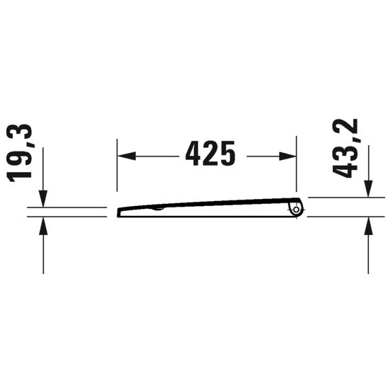 Set vas WC cu capac soft-close Duravit D-Neo 45770900A1, cadru încastrat Duravit DuraSystem WD1029000000, WD5009031000