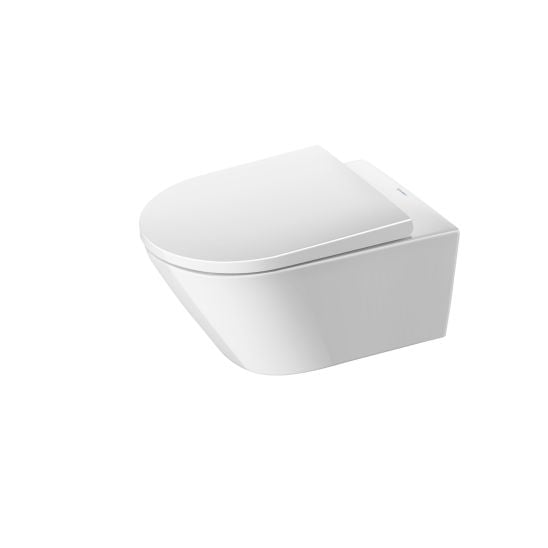 Set vas WC cu capac soft-close Duravit D-Neo 45770900A1, cadru încastrat Duravit DuraSystem WD1029000000, WD5009031000