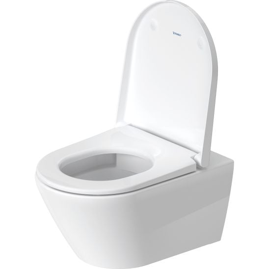 Set vas WC cu capac soft-close Duravit D-Neo 45770900A1, cadru încastrat Duravit DuraSystem WD1029000000, WD5009011000