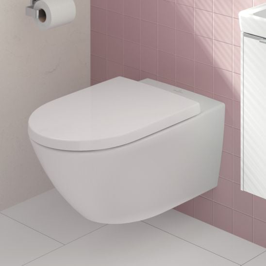 Set set vas și capac Villeroy & Boch Subway 3.0 4670TS01, cadru încastrat Villeroy & Boch ViConnect 92242700, 922490AN
