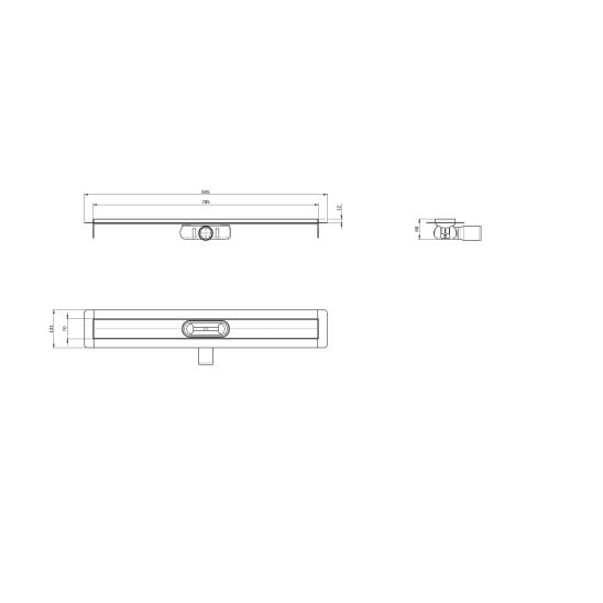 Set corp rigolă liniară ACO ShowerDrain C 9010.88.23, grătar rigolă liniară ACO ShowerDrain C 9010.88.83, 9010.88.56