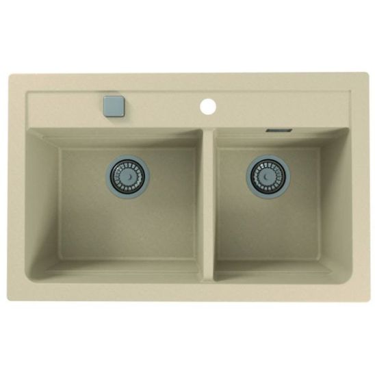 Set chiuvetă din granit Alveus Atrox 1131999, baterie bucătărie Alveus Siros 1129047