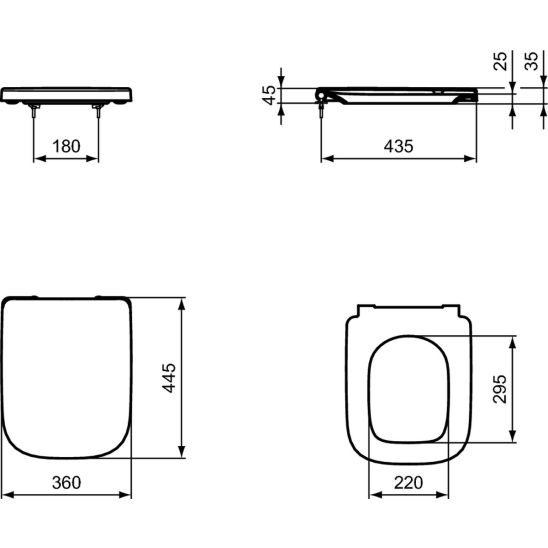 Set vas WC Ideal Standard I Life B T461401, capac WC Ideal Standard I Life B T468201