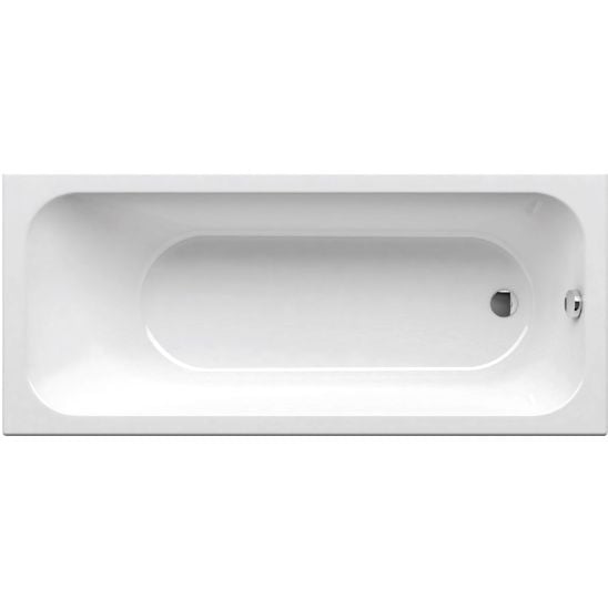 Set cadă dreptunghiulară Slim Ravak Chrome Slim C721300000, sifon pentru cadă Ravak X01377, GPX2240015