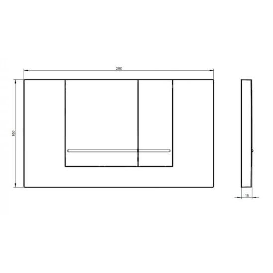Set set Combi-Pack cu tablă Villeroy & Boch O.Novo 5660HR01, cadru încastrat Villeroy & Boch ViConnect 92214200, 92214368