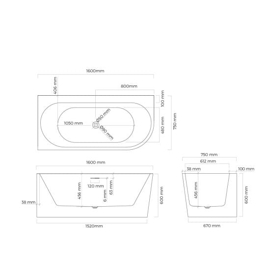 Set cadă de colț Oltens Hulda 11003000, capac pentru dop chiuvetă Oltens 09002300