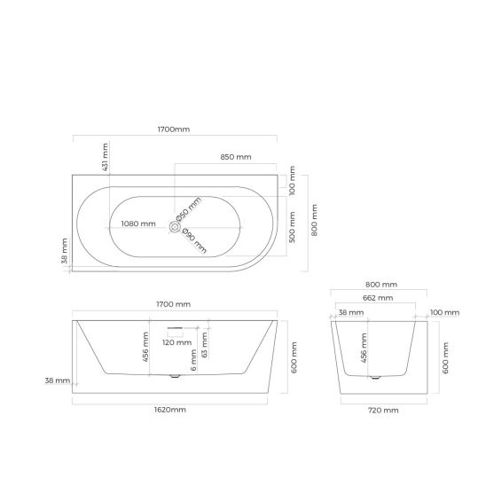 Set cadă de colț Oltens Hulda 11005000, capac pentru dop chiuvetă Oltens 09002300