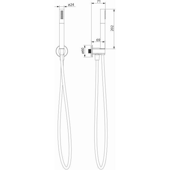 Set baterie cadă-duș Cersanit Inverto S951-313, set de duș Cersanit Inverto S951-708, S951-556