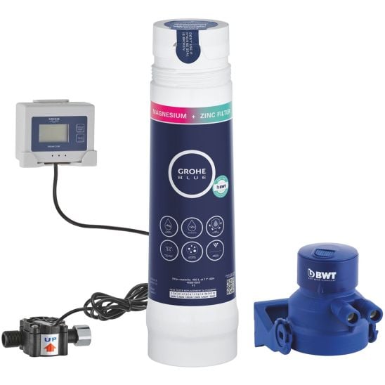 Set filtru sub chiuvetă Grohe Blue 40875000, baterie pentru filtru apă Grohe Blue 30595000