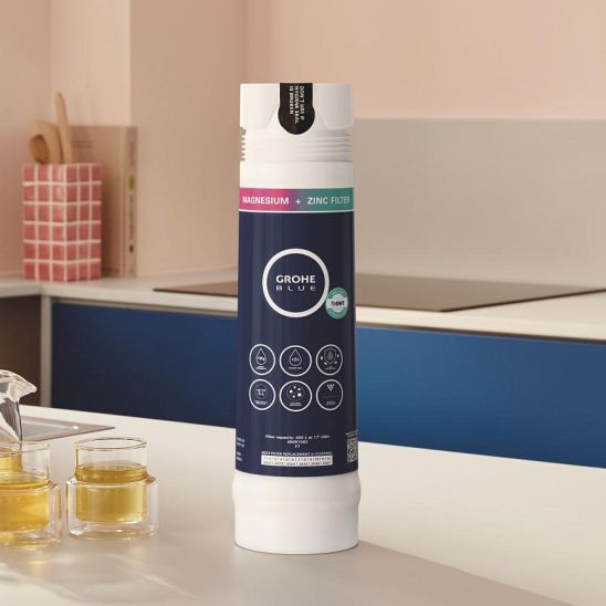 Set filtru sub chiuvetă Grohe Blue 40875000, baterie pentru filtru apă Grohe Blue 30595000