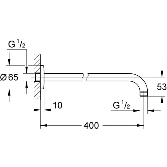 Set baterie cadă-duș Grohe Start 23558002, cap de duș Grohe Vitalio Start Shower System 26815000, 27851000, 26962001, 2794610E, 28741002