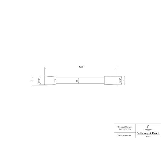 Set baterie cadă-duș Villeroy & Boch Universal Taps & Fittings TVD000653000K5, cap de duș Villeroy & Boch Universal Showers TVC000001000K5, TVD00065100000, TVS109006000K5, TVC000458000K5, TVC000453510K5, TVC000456000K5, TVC000035000K5