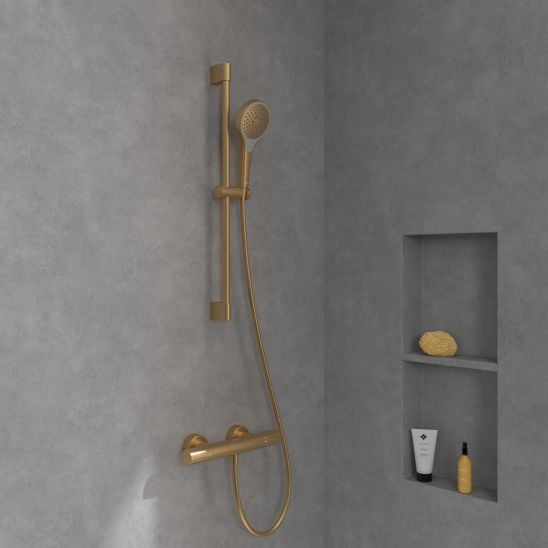 Set baterie de duș Villeroy & Boch Universal Taps & Fittings TVS00001700076, set de duș Villeroy & Boch Verve Showers TVS10900700076