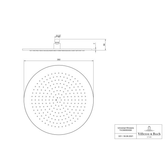 Set baterie cadă-duș Villeroy & Boch Universal Taps & Fittings TVD00065300061, cap de duș Villeroy & Boch Universal Showers TVC00000300061, TVD00065100000, TVS10900600061, TVC00045800061, TVC00045351061, TVC00045600061, TVC00003500061