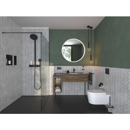 Set vas WC Hansgrohe EluPura S 62024450, capac WC Hansgrohe EluPura Original S 60148450