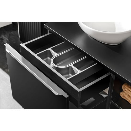 Set dulap Comad Santa Fe Black SANTA FE BLACK 82-60-B-2S, blat Comad Santa Fe Black SANTA FE BLACK 89-60-B, UN-LOLA-GW