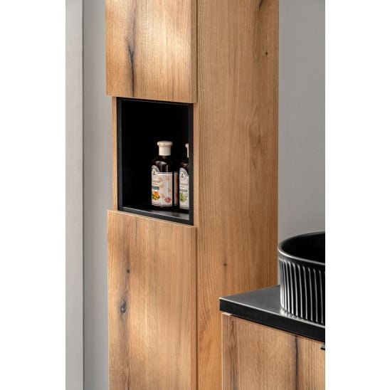 Set dulap Comad Nova Oak NOVA OAK A 82-50-2S, dulap Comad Nova Oak NOVA OAK A 80-03-2D(W80-01A), NOVA BLACK B 89-100, UN-GAJA35-SW 78570A(35), NOVA BLACK A 83-27-Q(W83-04D)