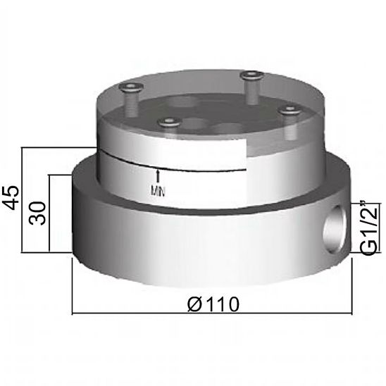 Set baterie cadă-duș Kronenbach Lima 2.0 Black 100.1162SMKB, element de fixare pe podea Kronenbach Aqa 2.0 23491004KB