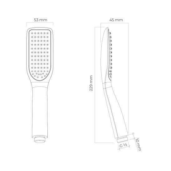 Set baterie de duș Oltens Hadsel 33006300, suport de duș Oltens Hald 37403300, 37200300, 37111300
