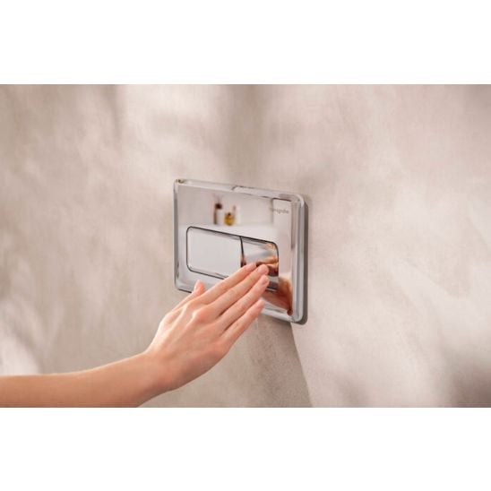 Set vas WC cu capac soft-close Hansgrohe EluPura Q 60293450, cadru încastrat Hansgrohe iFrame universal 01022180, 66001000