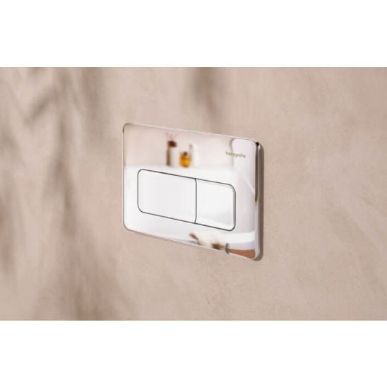 Set vas WC cu capac soft-close Hansgrohe EluPura Q 60293450, cadru încastrat Hansgrohe iFrame universal 01022180, 66001000