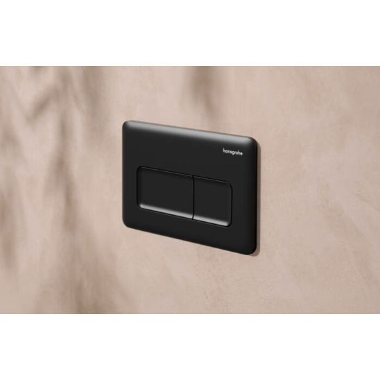 Set vas WC cu capac soft-close Hansgrohe EluPura Q 60293450, cadru încastrat Hansgrohe iFrame universal 01022180, 66001670