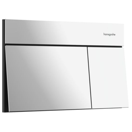 Set buton de spălare Hansgrohe Element E 66003000, vas WC Hansgrohe EluPura S 60193450, 01022180, 60148450