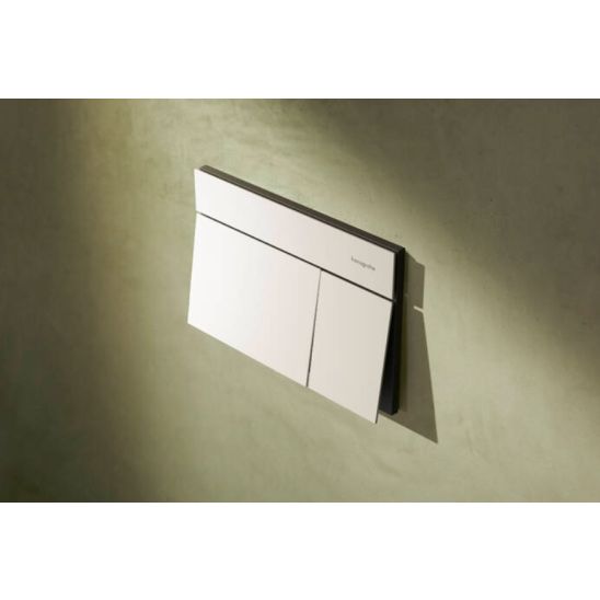 Set vas WC cu capac soft-close Hansgrohe EluPura Q 60293450, buton de spălare Hansgrohe Element E 66003700, 01022180