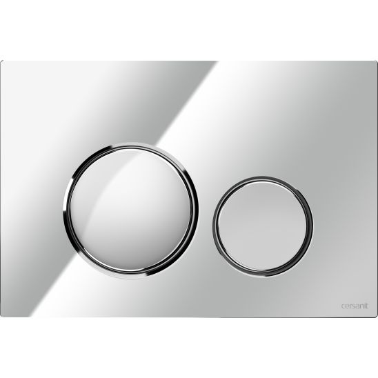 Set vas WC cu capac soft-close Cersanit City S701-405, set cadru cu buton Cersanit S701-778