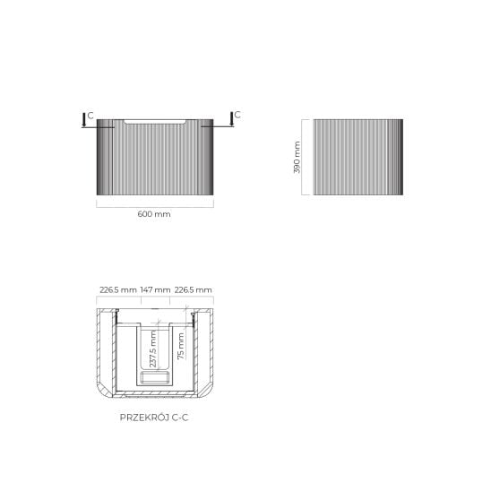 Set dulap Oltens Hamnes 60022060, blat Oltens Hamnes 63012060
