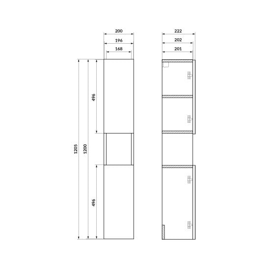 Set construcția cadru Cersanit Moduo S1026-048, construcția cadru Cersanit Moduo S1026-046, S1026-036, S1026-047, S1026-045, S1026-051, S1026-050, S1026-049