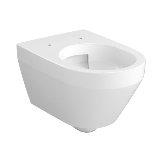 Set vas WC cu capac soft-close Cersanit Crea S701-927, set cadru cu buton Cersanit S701-779