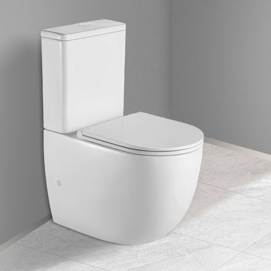 Set vas WC compact Oltens Hamnes 44001000, capac WC Oltens Hamnes 45111000