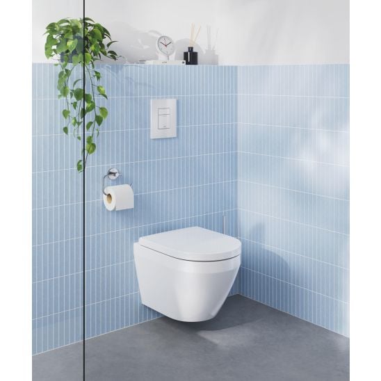 Set vas WC cu capac soft-close Grohe Euro Ceramic 102509SH00, cadru încastrat Grohe Solido 38971000, 38732SH0