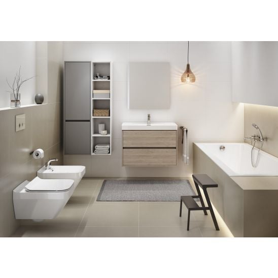 Set dulap Cersanit Creya S598-032, lavoar Cersanit Como K32-003-BOX