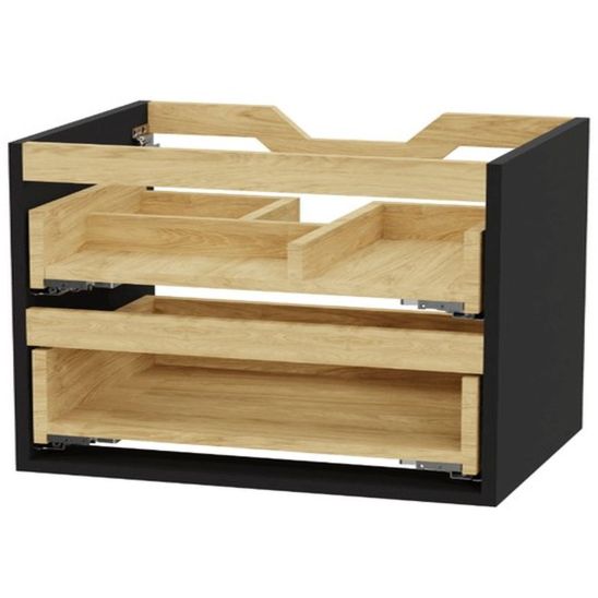 Set corp dulap Excellent Tuto 2.0 MLEX.2172.800.BKBL, lavoar Excellent Pik CEEX.6517.800.WH, MLEX.2151.800.03.BK