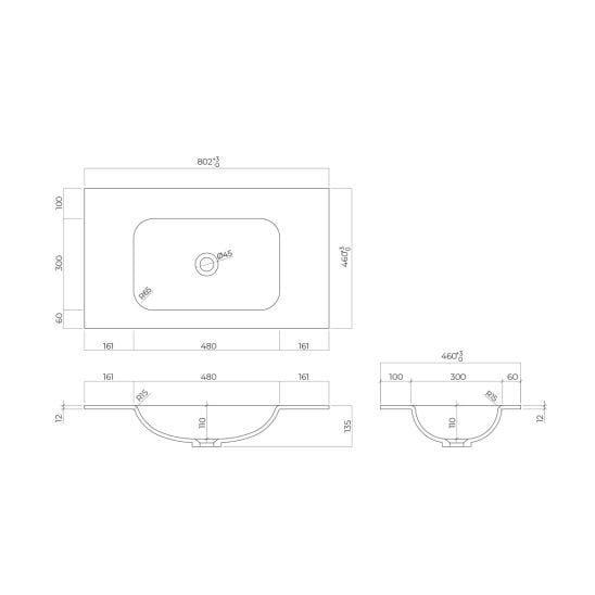 Set dulap Oltens Lun 60033000, lavoar Oltens Kalla 40210000