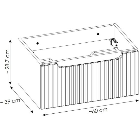 Set dulap Comad Nova Cashmere NOVA CASHMERE 82-60-40-1S, regal Comad Nova Coast Evoke COAST EVOKE UN 81-60-29, NATURE COAST EVOKE 89-60-40 M