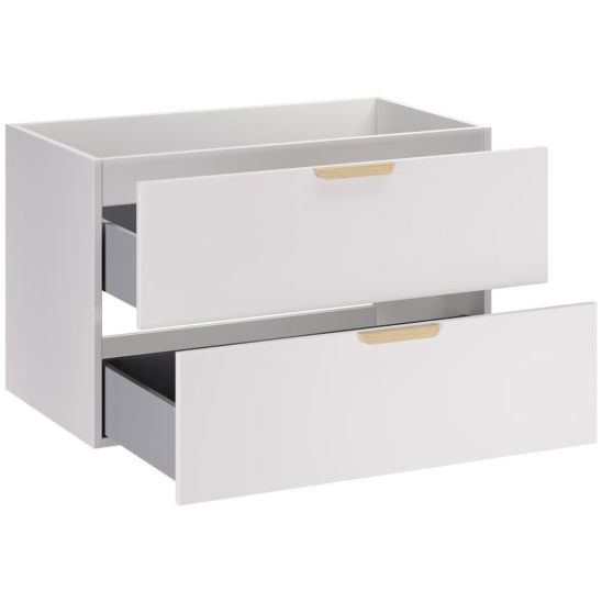 Set dulap Comad Aster White ASTER WHITE 82-80-46-2S, blat Comad Nordic Cremona CREMONA 89-120-46 M, CREMONA UN 81-20-44