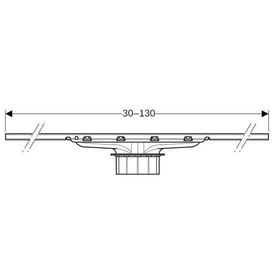 Set rigolă liniară Geberit CleanLine 154.503.TE.1, rigolă duș Geberit CleanLine 154.152.00.1