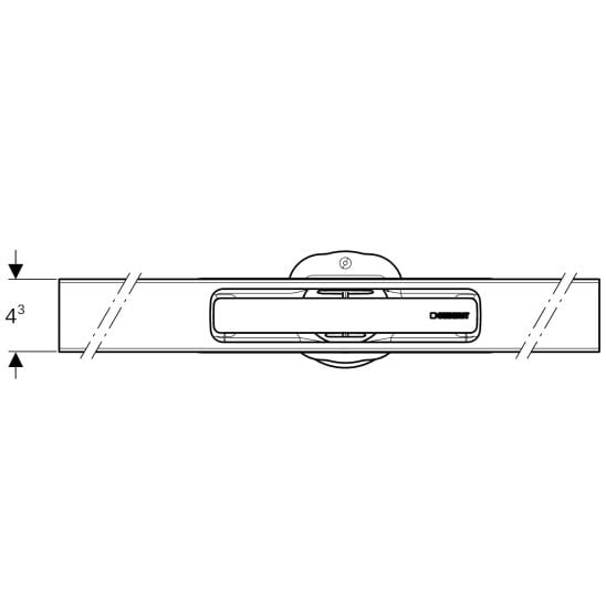 Set rigolă liniară Geberit CleanLine 154.503.TE.1, rigolă duș Geberit CleanLine 154.152.00.1