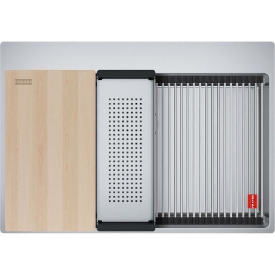 Set chiuveta din otel Franke Box 127.0749.857, baterie bucătărie Franke Smart Glenda 115.0747.475