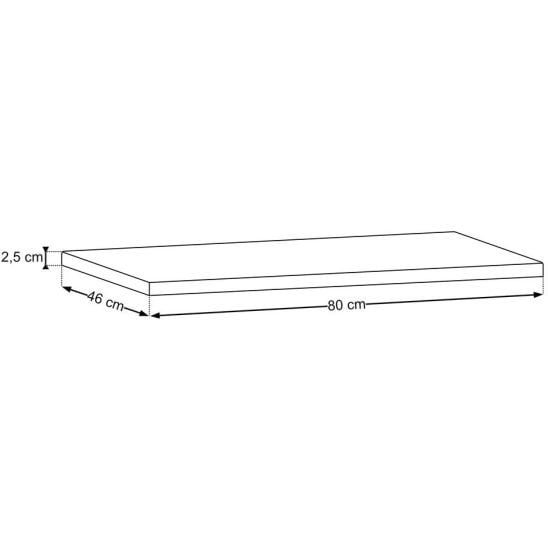 Set dulap Comad Dorothy Ristretto DOROTHY RISTRETTO 82-80-46-2S, oglindă Comad Dorothy Ristretto DOROTHY RISTRETTO 84-80, RISTRETTO 89-80-46 M
