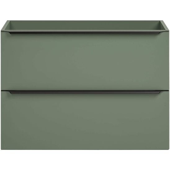 Set dulap Comad Sombra Green SOMBRA GREEN 82-80-46-2S, lavoar Comad Sky SKY 1 BLACK MATT 80 DP ( E-8099-80 ), NIAGARA UM 03 BLACK 86001B