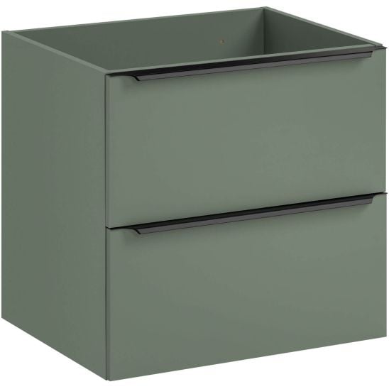 Set dulap Comad Sombra Green SOMBRA GREEN 82-60-46-2S, lavoar Comad Sky SKY 1 BLACK MATT 60 DP ( E-8099-60 )