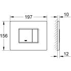 Set cadru încastrat Grohe Rapid SL 38539001, buton de spălare Grohe Skate 38732P00