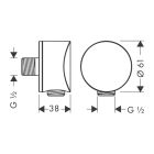 Set cap de duș Hansgrohe Raindance 27607000, baterie cadă-duș Hansgrohe Ecostat 15758000, 27669000, 01800180, 27453000