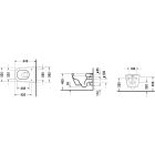 Set vas WC Duravit Darling New 2545090000, capac WC Duravit Darling New 0069890000